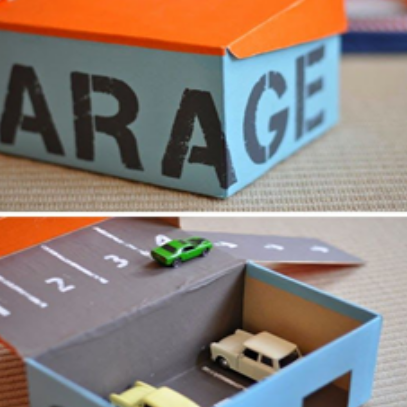 Een garage voor zoonlief!